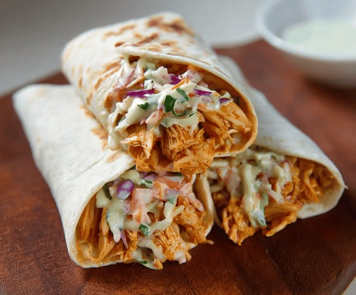 Easy BBQ Chicken Coleslaw Wraps Recipe – Quick & Tasty Meal