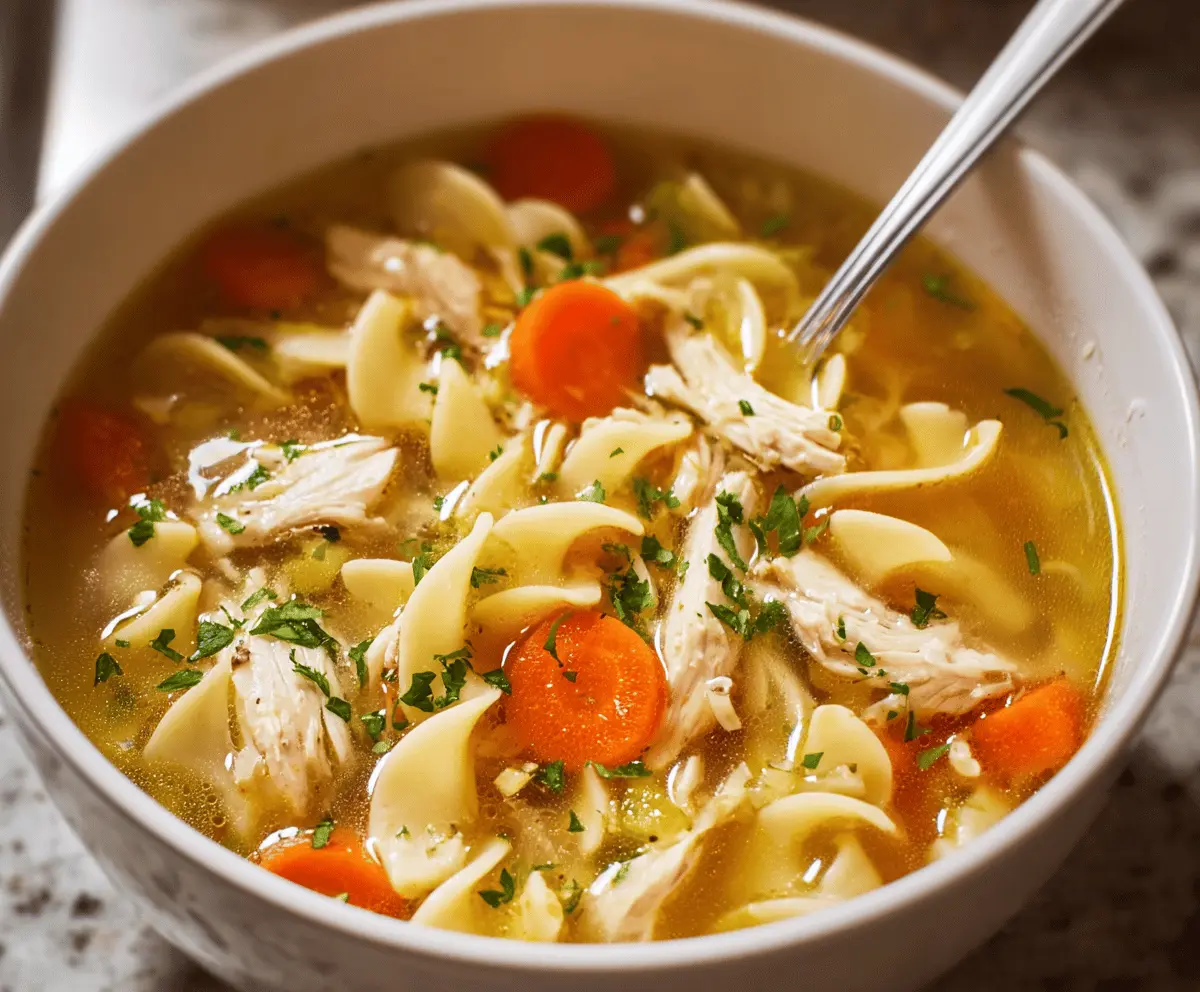 Easy Homemade Chicken Noodle Soup Recipe for Comfort & Health