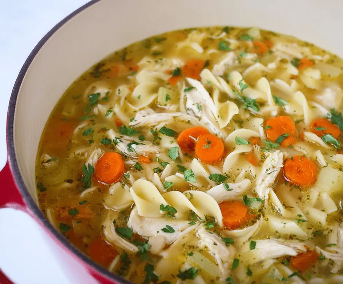CopyCat Panera Bread Chicken Noodle Soup Recipe – Easy & Delicious!