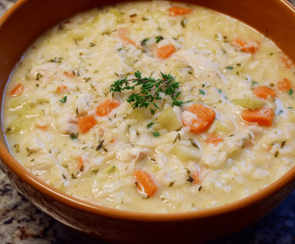Creamy Chicken and Rice Soup Recipe – Easy, Comforting & Delicious