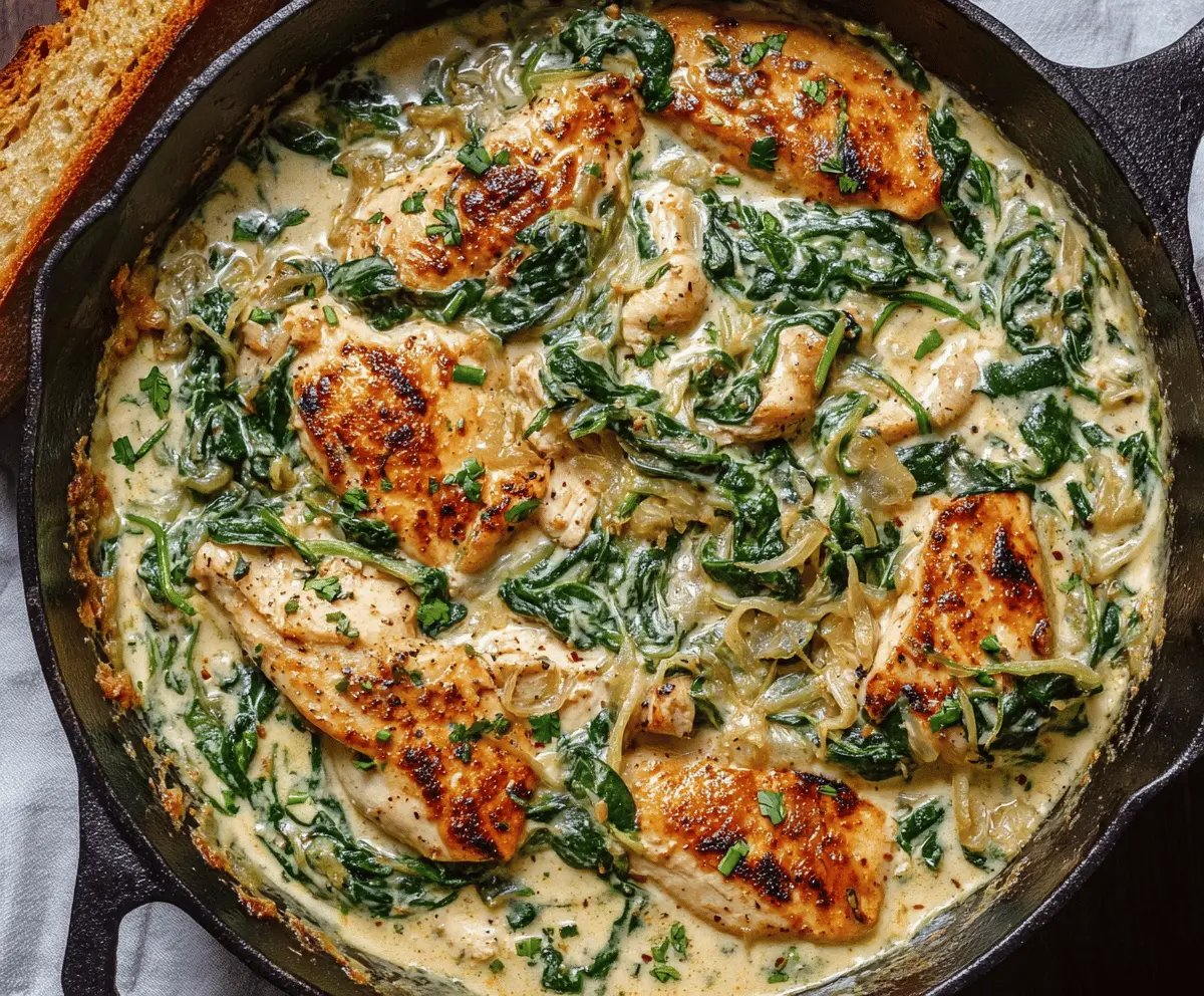 Creamy Chicken and Spinach Casserole