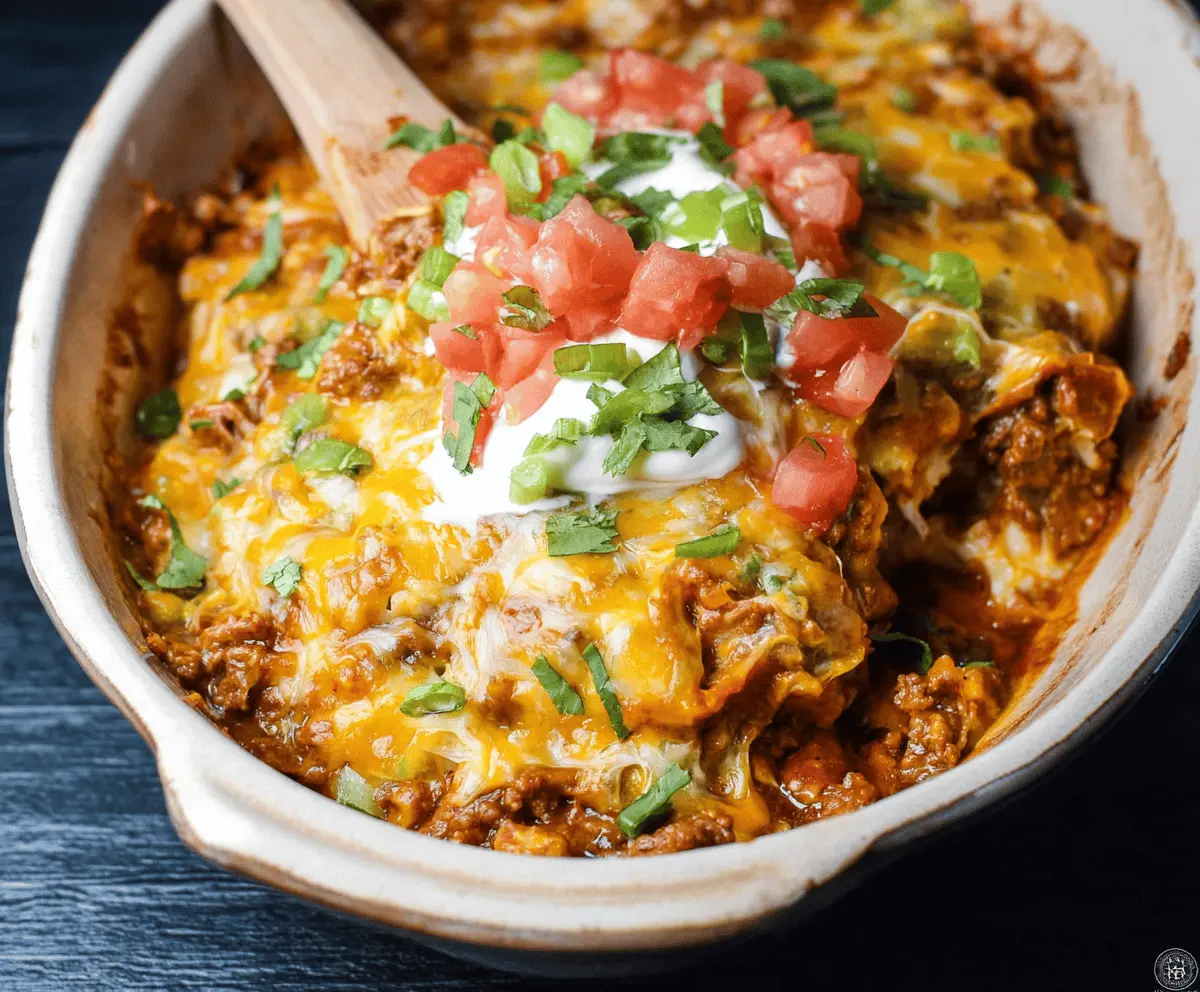 Crockpot Taco Casserole