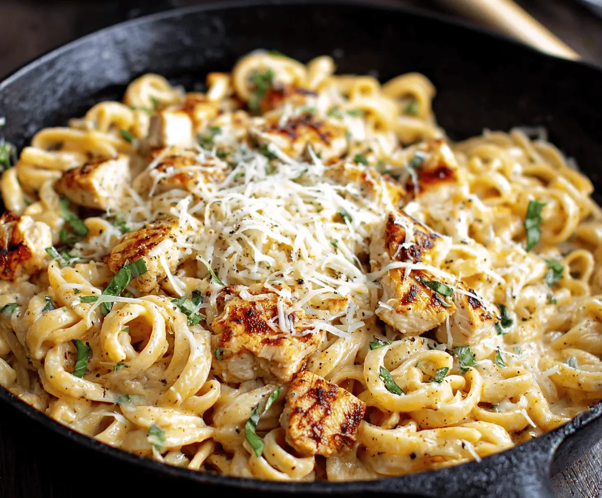Easy Parmesan Chicken Pasta