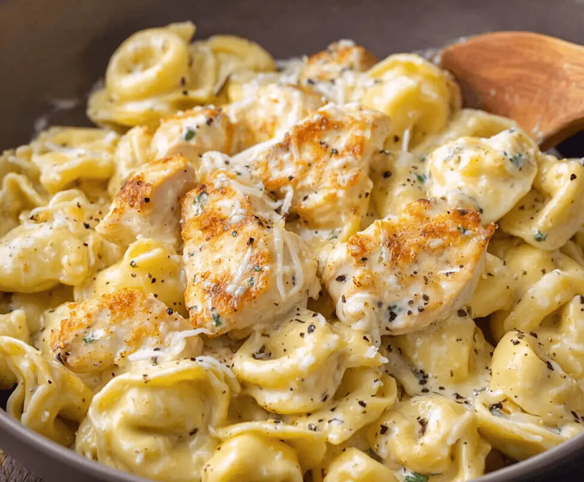 Garlic Parmesan Chicken Tortellini