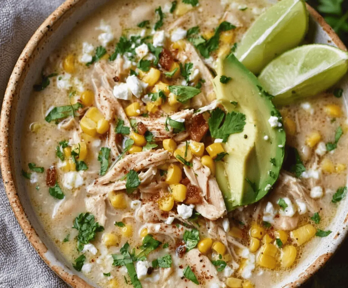 Mexican Street Corn White Chicken Chili