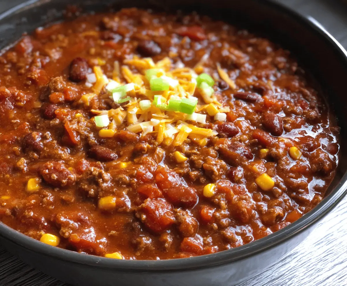 Mouthwatering Slow-Cooker Chili