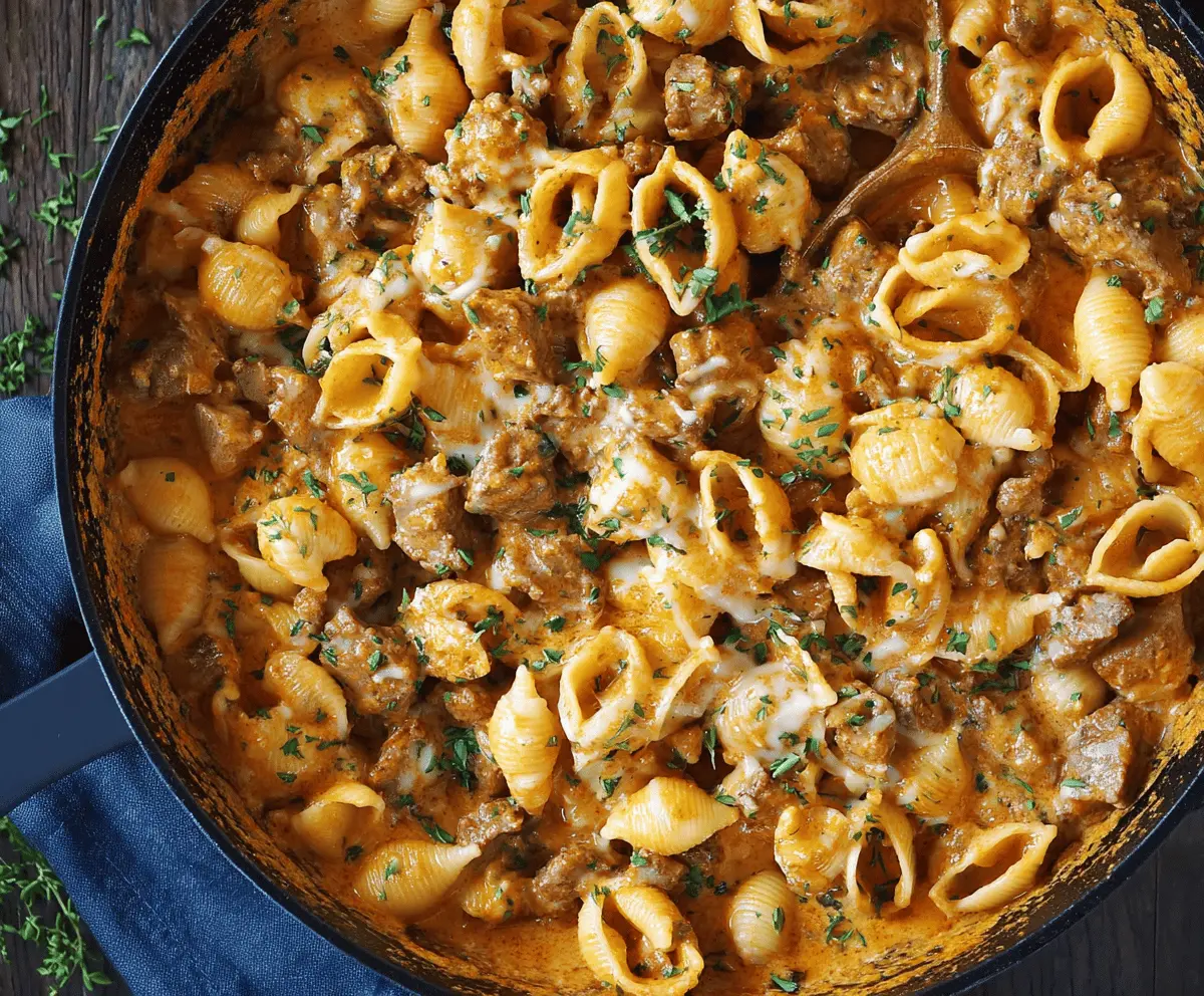 One-Pot Creamy Beef and Shells Recipe: Easy Comfort Dinner