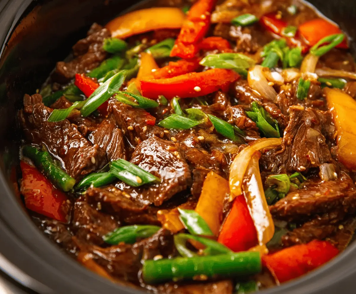 Easy Crock Pot Pepper Steak Recipe for Tender Beef