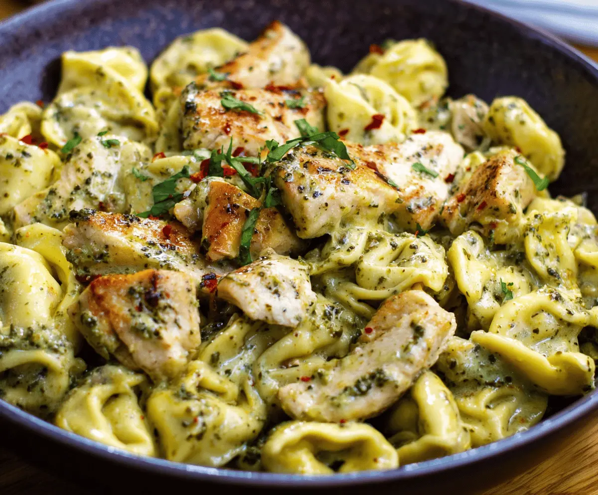 Pesto Chicken Tortellini