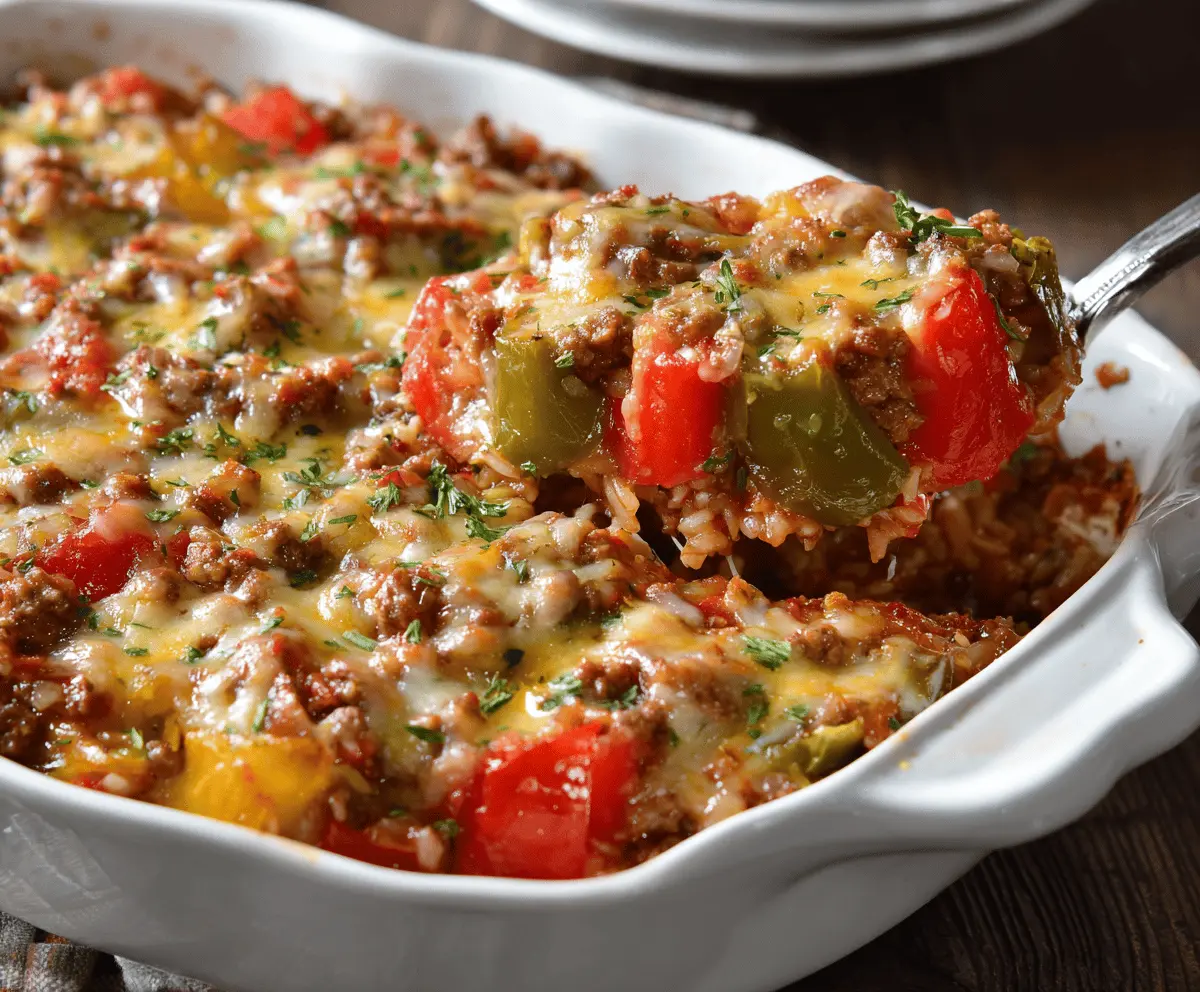 Pioneer Woman Stuffed Pepper Casserole Recipe