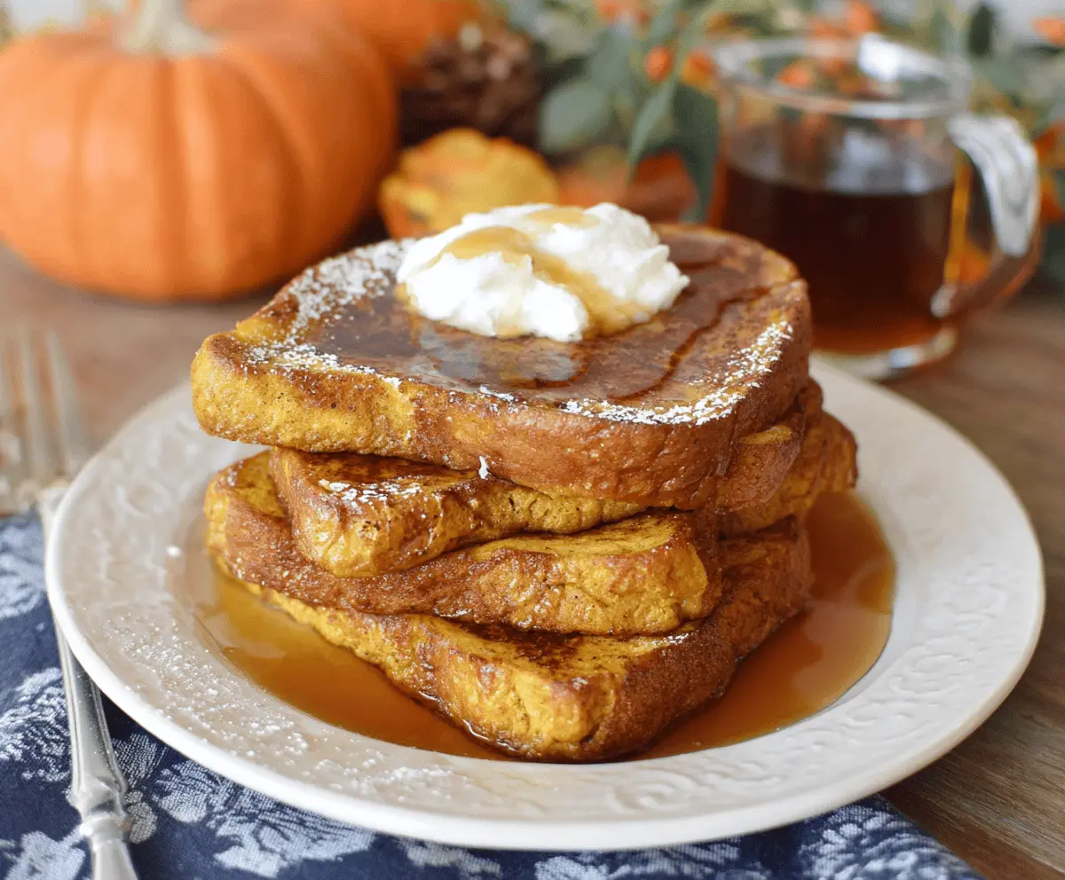 Pumpkin french toast