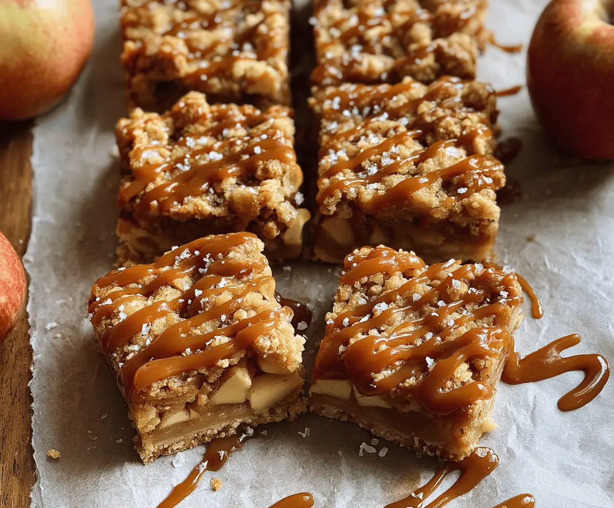 Irresistible Salted Caramel Apple Bars Recipe for Fall Treats
