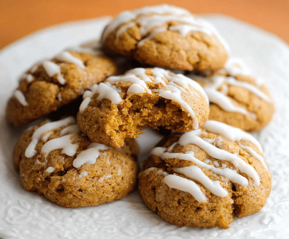 Soft Pumpkin Pie Cookies