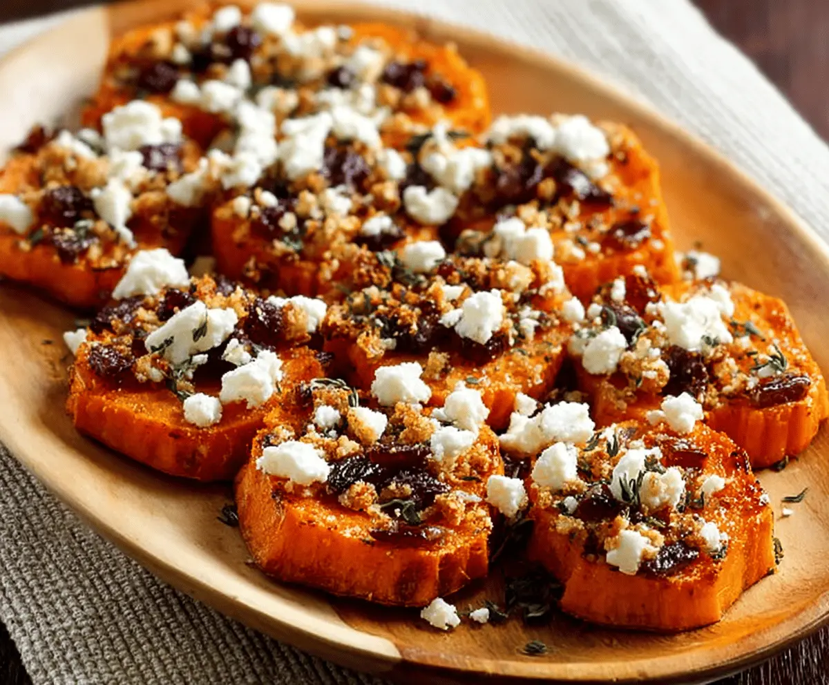 Sweet Potato Rounds with Honey and Feta – Easy Appetizer Recipe