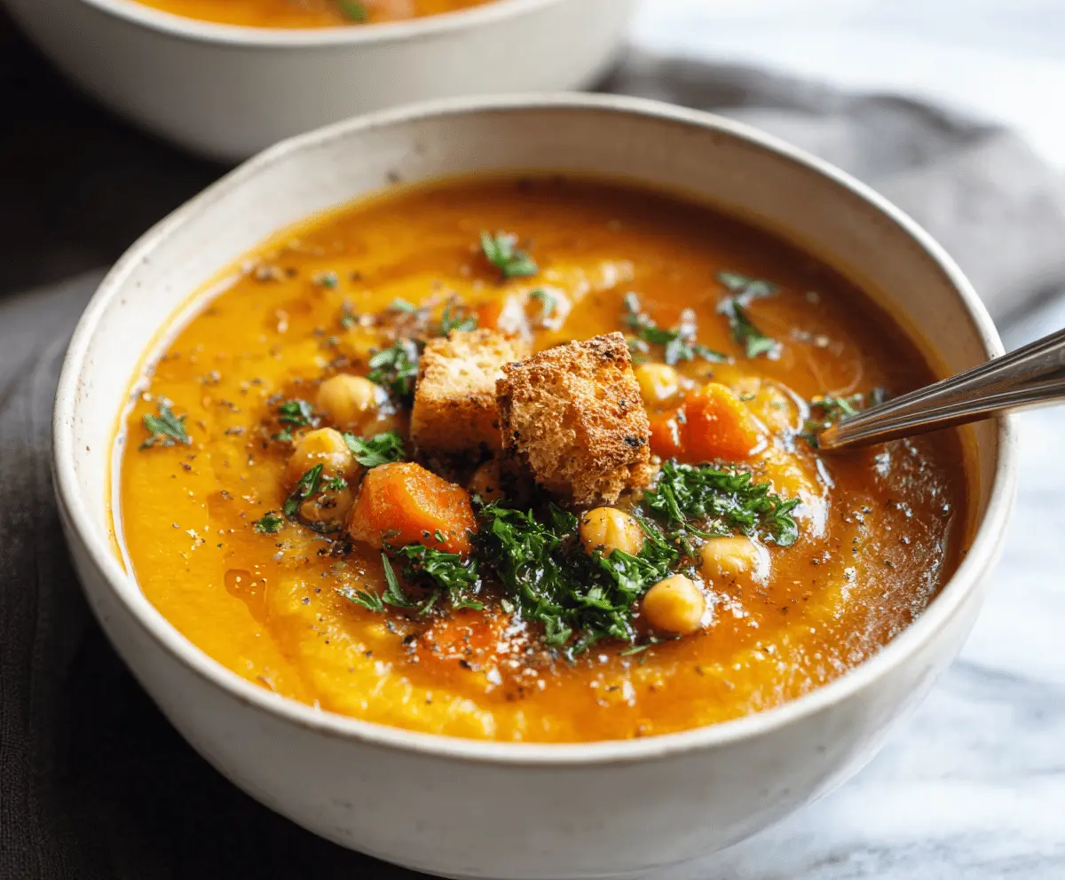 Tasty Roasted Winter Vegetable Soup