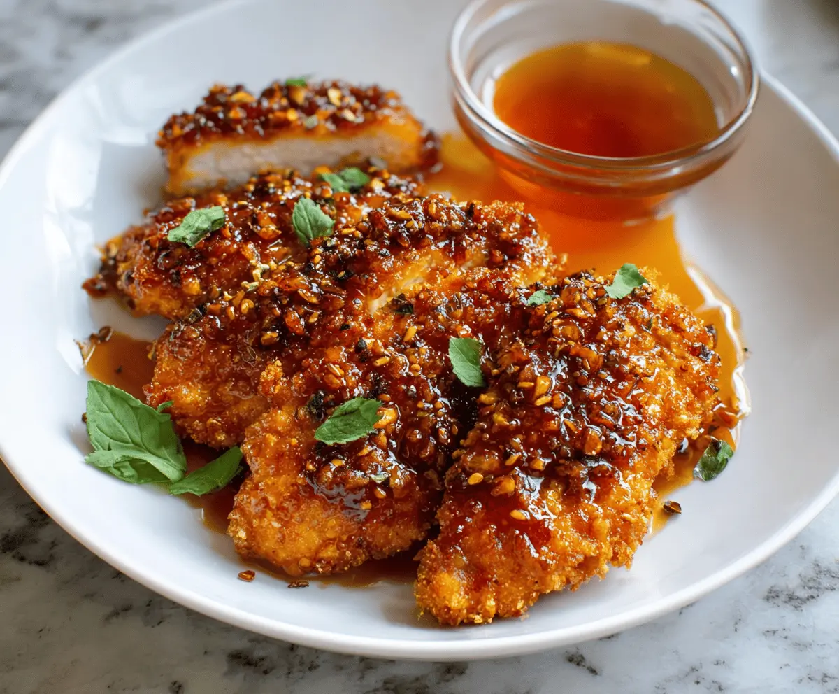 Crispy Baked Hot Honey Chicken Recipe – Sweet & Spicy Delight