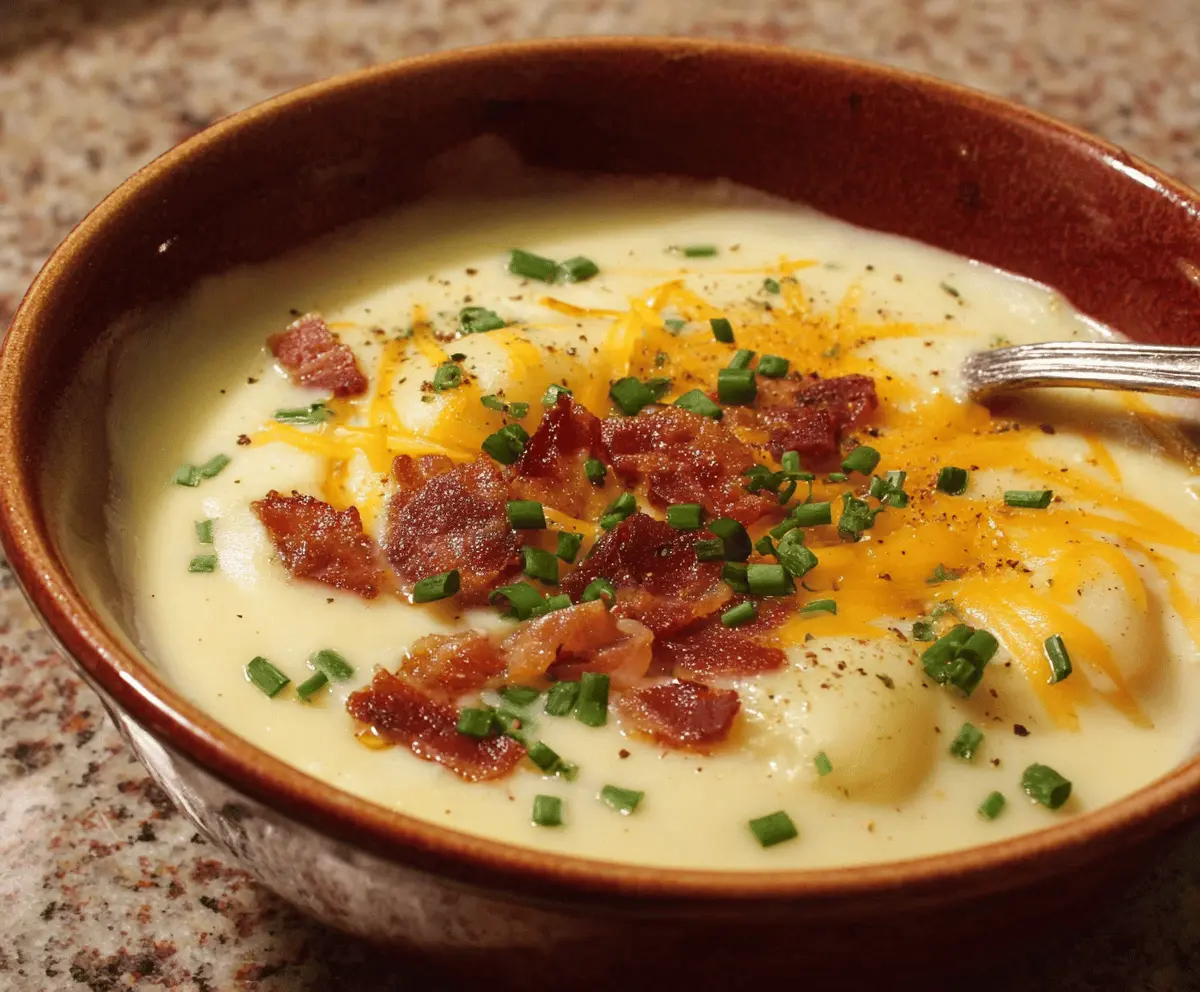 Creamy Baked Potato Soup Recipe – Easy & Delicious