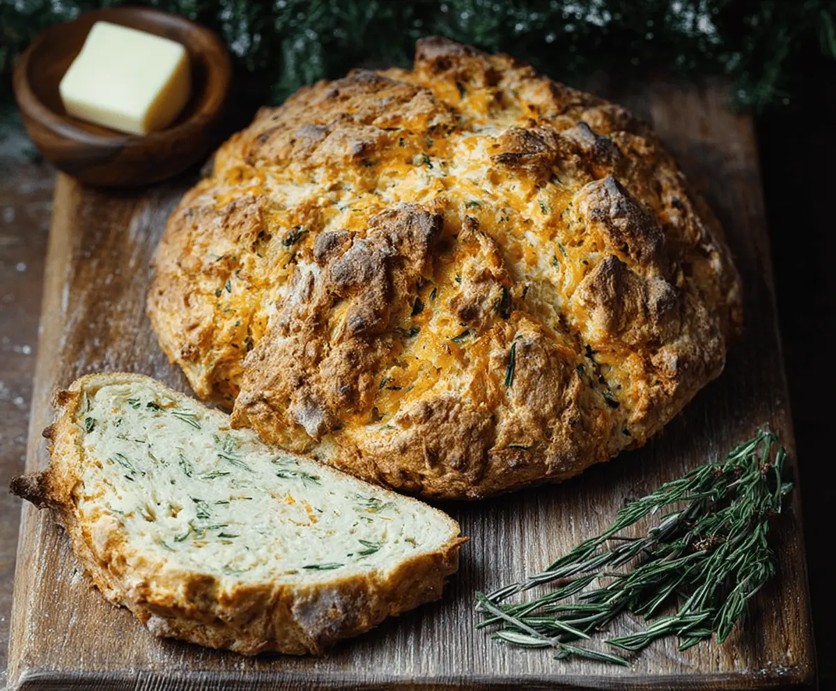 Easy Cheddar and Herb Soda Bread Recipe for Savory Delight