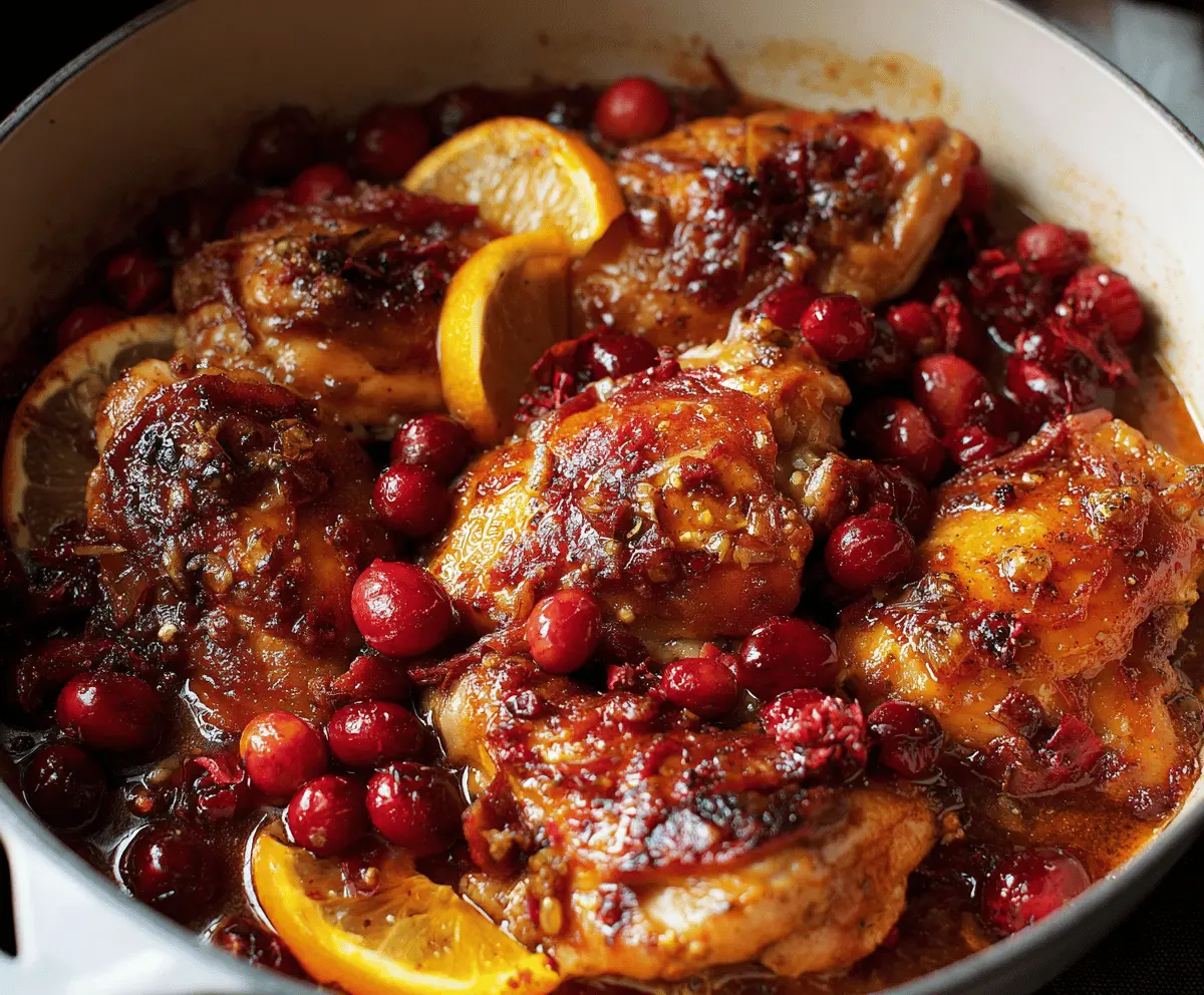 Easy Cranberry Orange Chicken Recipe – Sweet & Tangy Dinner Delight
