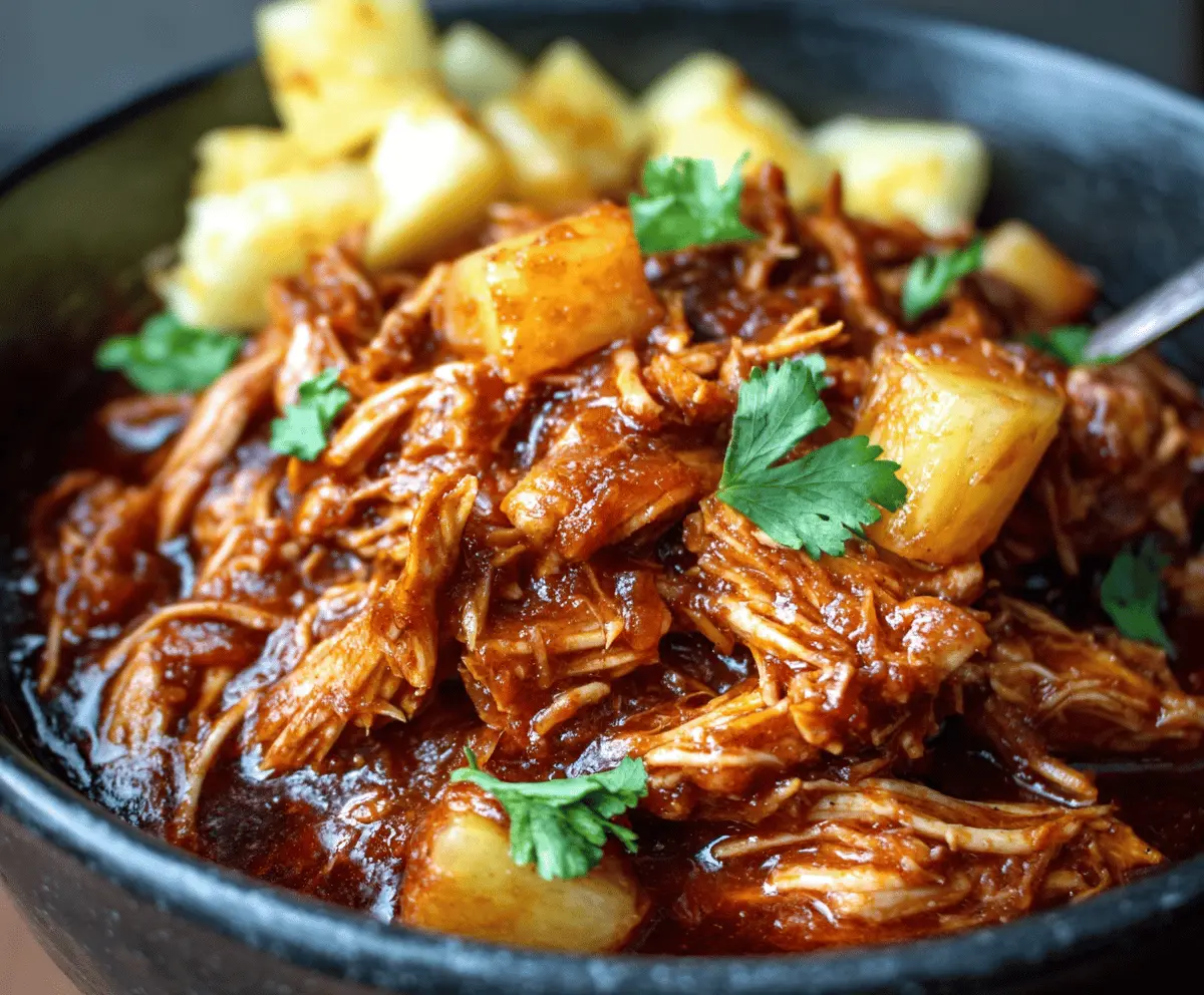 Easy Crockpot Pineapple BBQ Chicken Recipe – Sweet & Tangy Dinner
