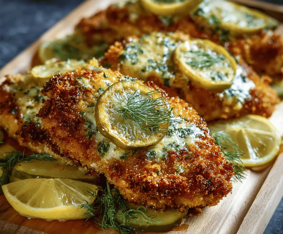 Crispy Dill Pickle Parmesan Chicken Recipe