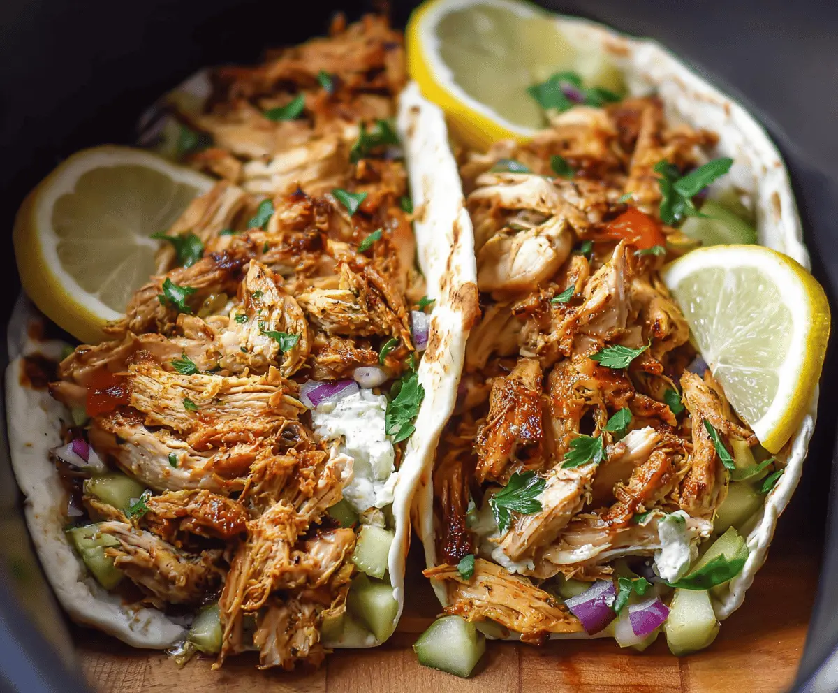Easy Slow Cooker Chicken Shawarma: Flavorful & Tender Recipe