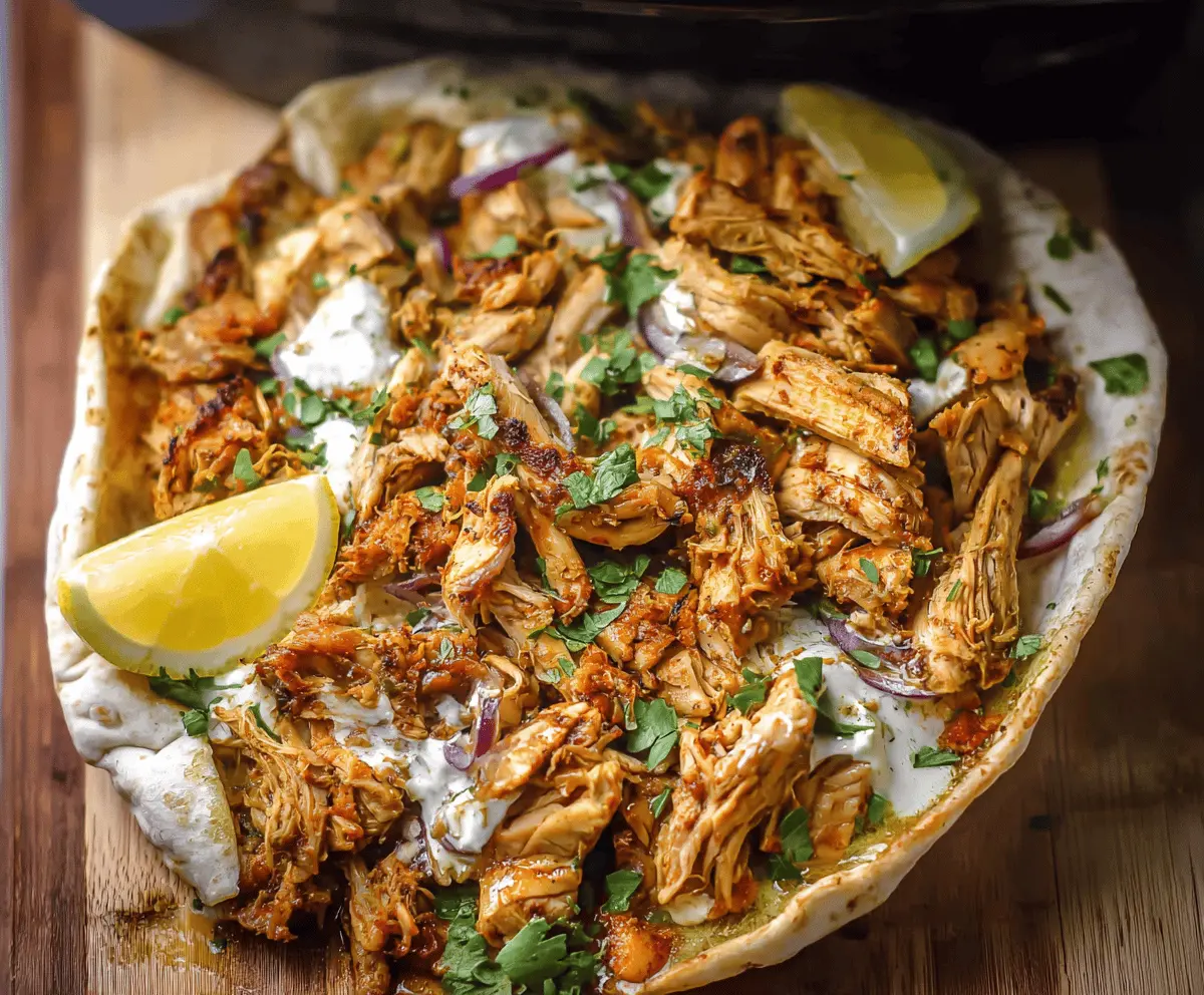 Easy Slow Cooker Chicken Shawarma: Flavorful & Tender Recipe