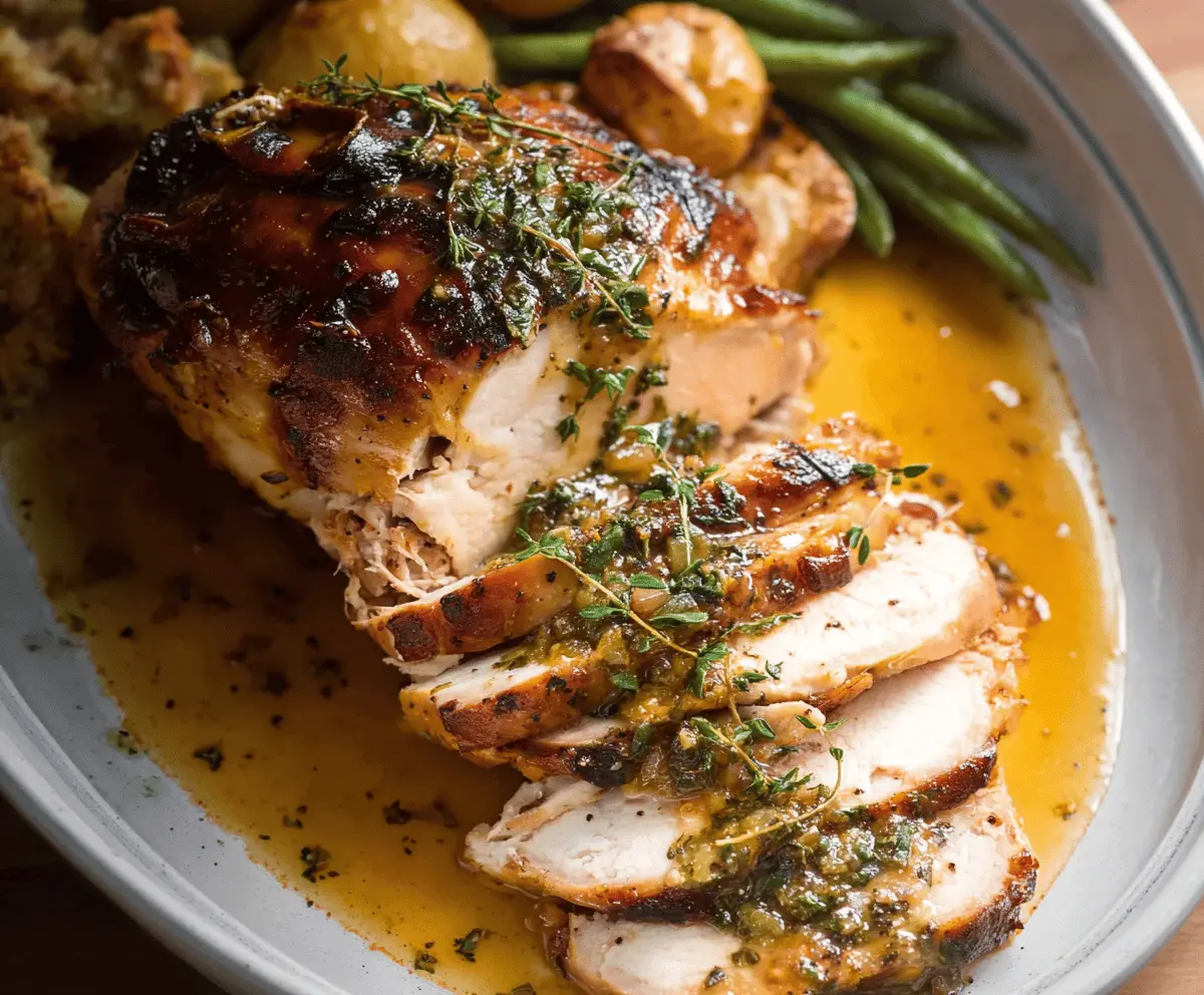 Easy Slow Cooker Garlic Herb Turkey Breast Recipe