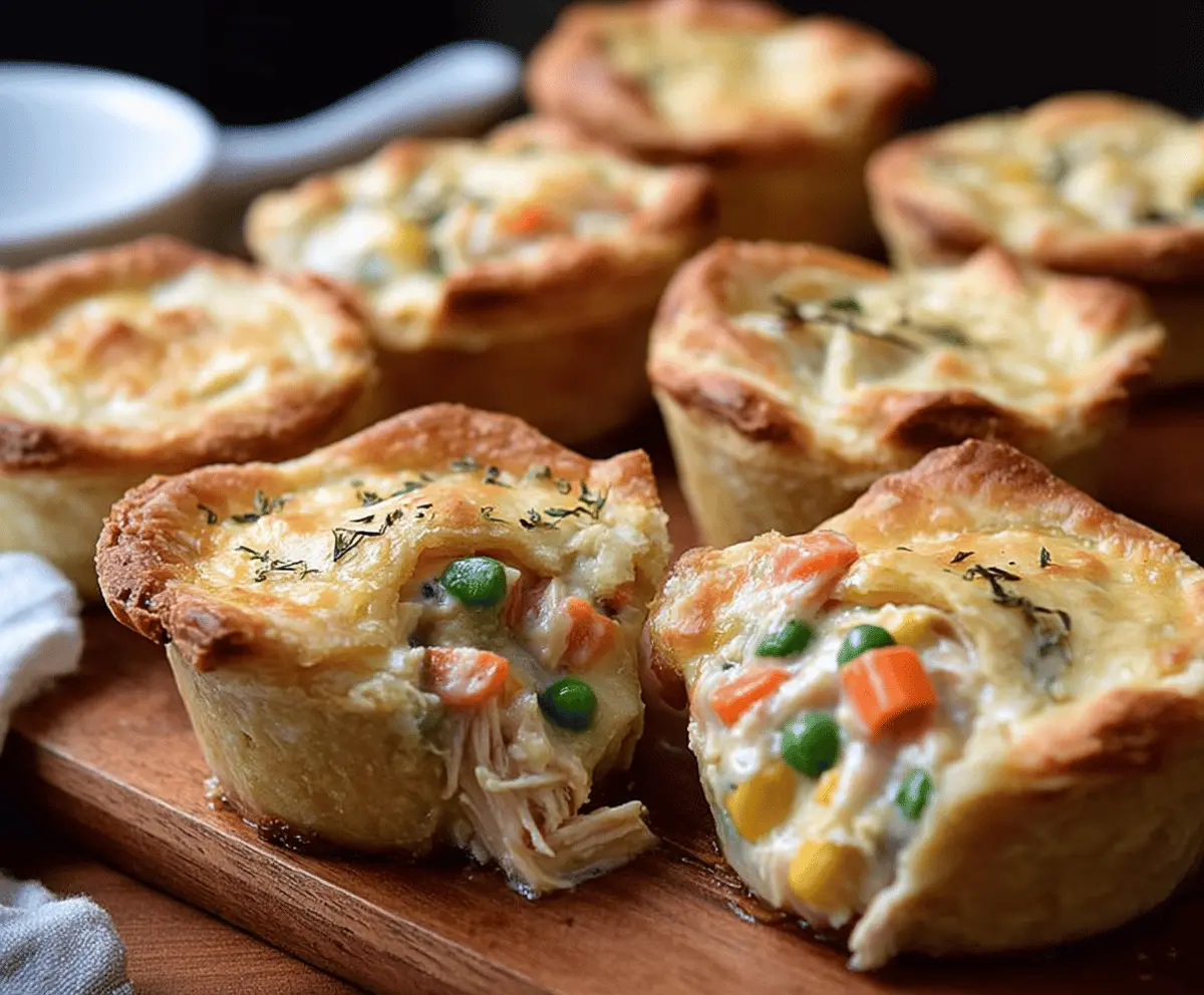 Easy Mini Chicken Pot Pies Recipe – Comfort Food Bite-Sized Meal