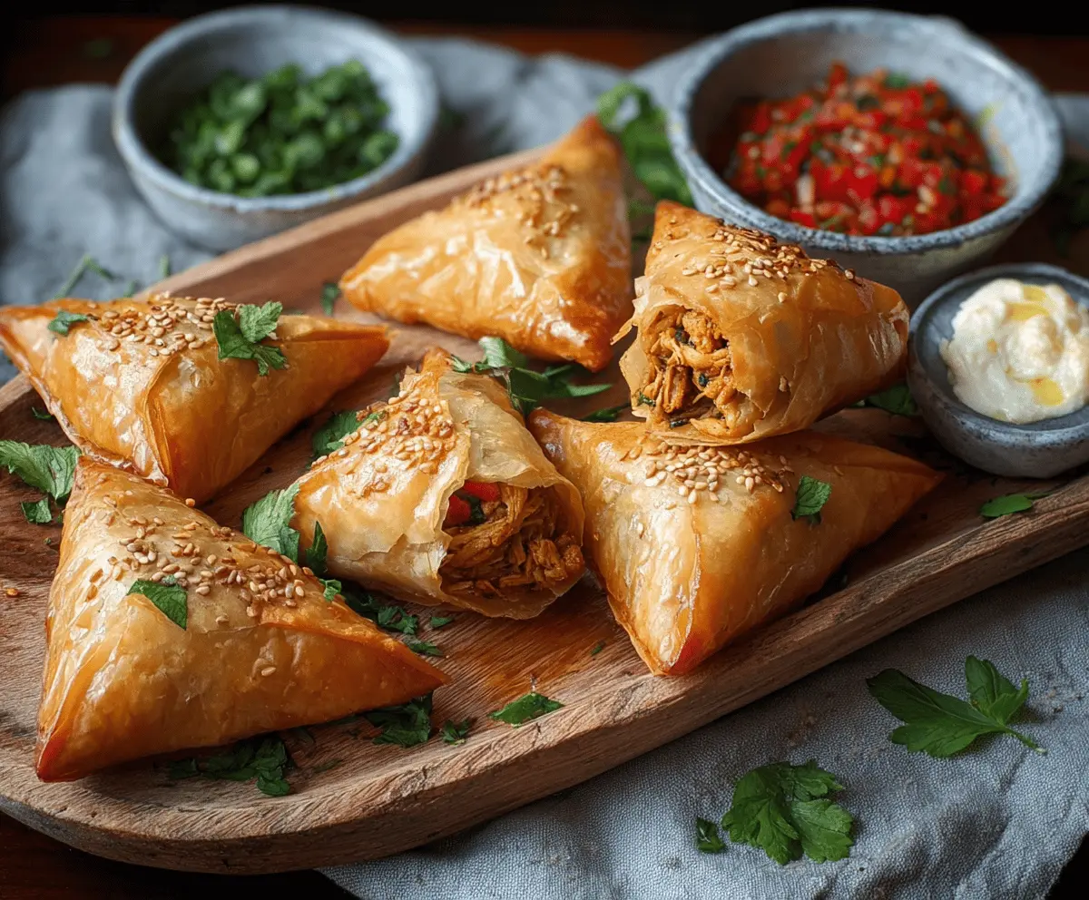 Moroccan Spiced Chicken Briouats Recipe – Crispy & Flavorful Snacks