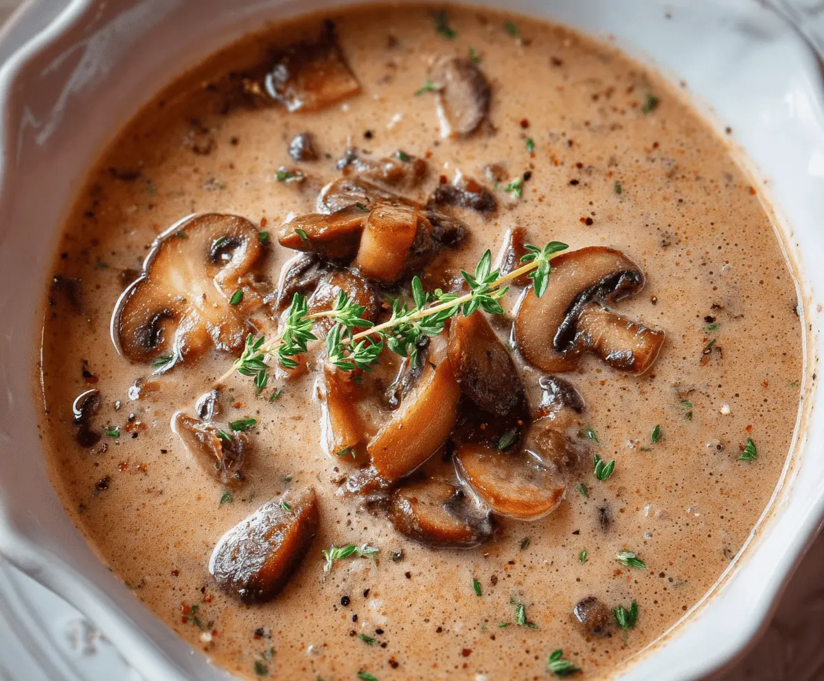 Easy Creamy Mushroom Soup Recipe – Quick & Delicious