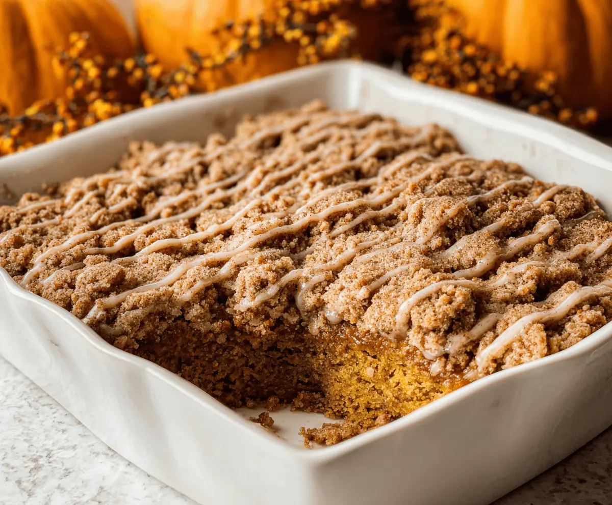 Easy Pumpkin Pie Crisp with Cinnamon Streusel Topping