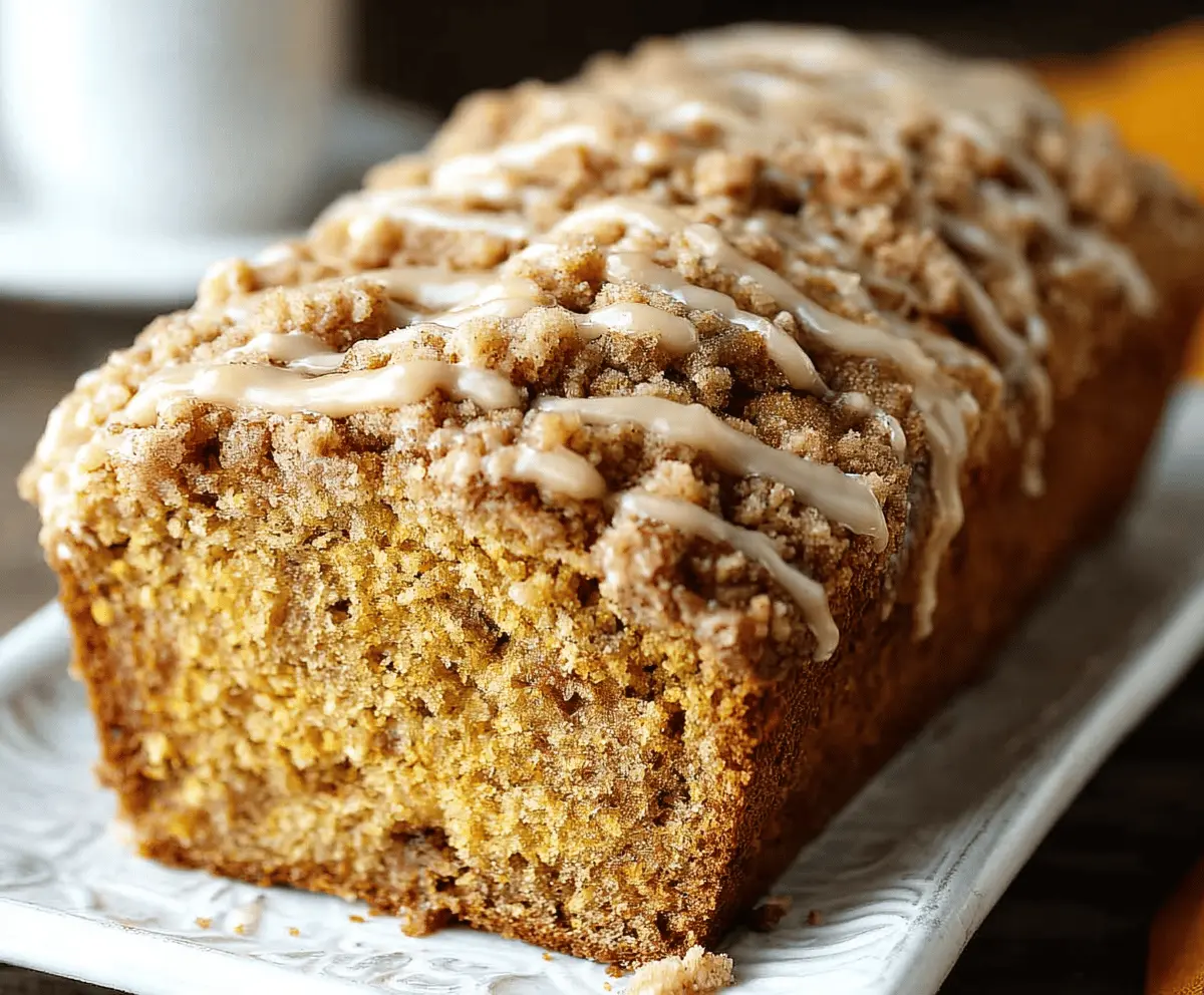 Easy Pumpkin Streusel Bread Recipe: Moist & Delicious Fall Treat