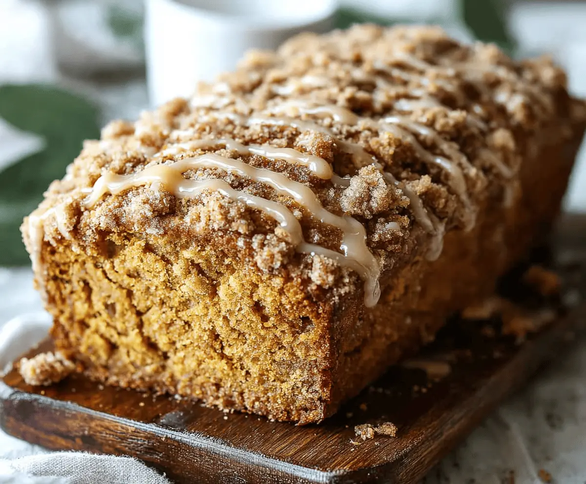 Easy Pumpkin Streusel Bread Recipe: Moist & Delicious Fall Treat