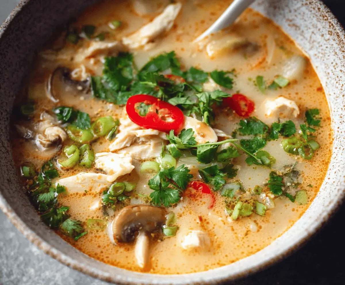 Easy and Delicious Thai Chicken Soup Recipe