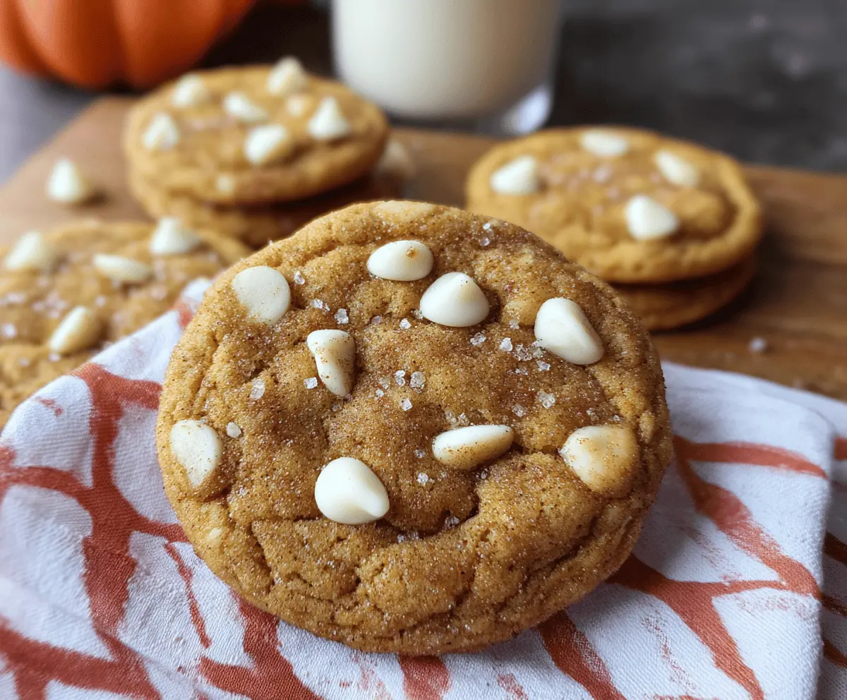 Best White Chocolate Pumpkin Snickerdoodle Cookies Recipe