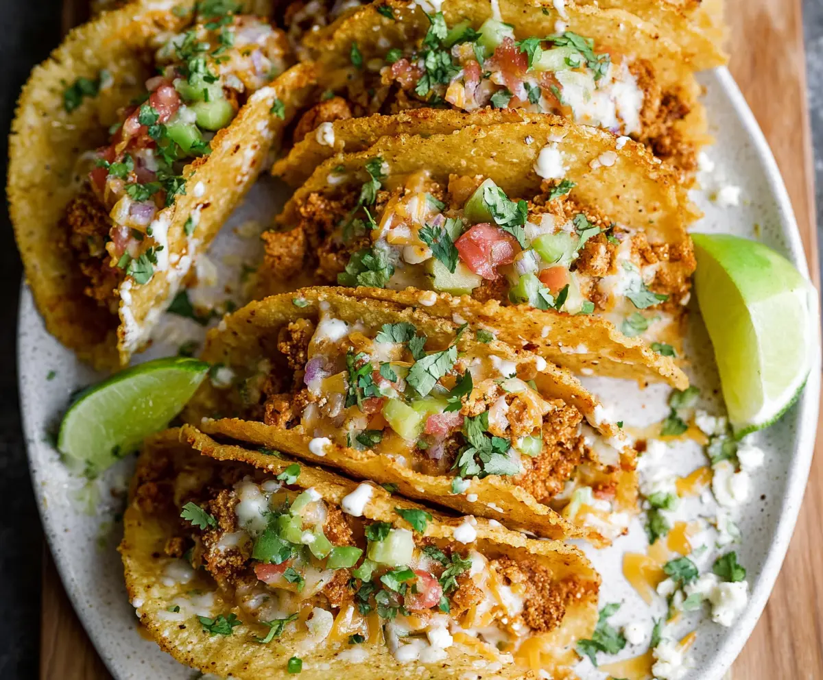 Quick 20-Min Mini Baked Chicken Tacos