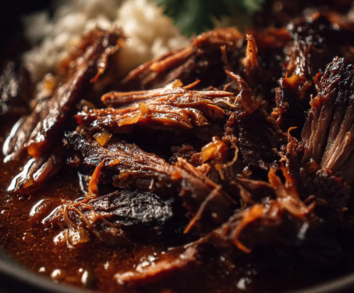 Easy Caramelized Pulled Beef Brisket