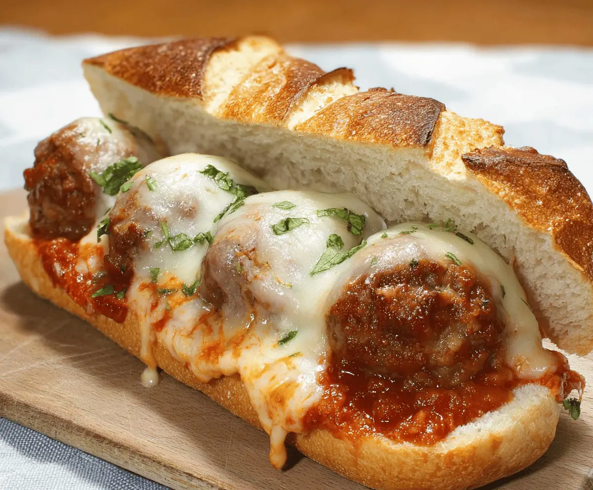 Easy Cheesy Meatball Subs