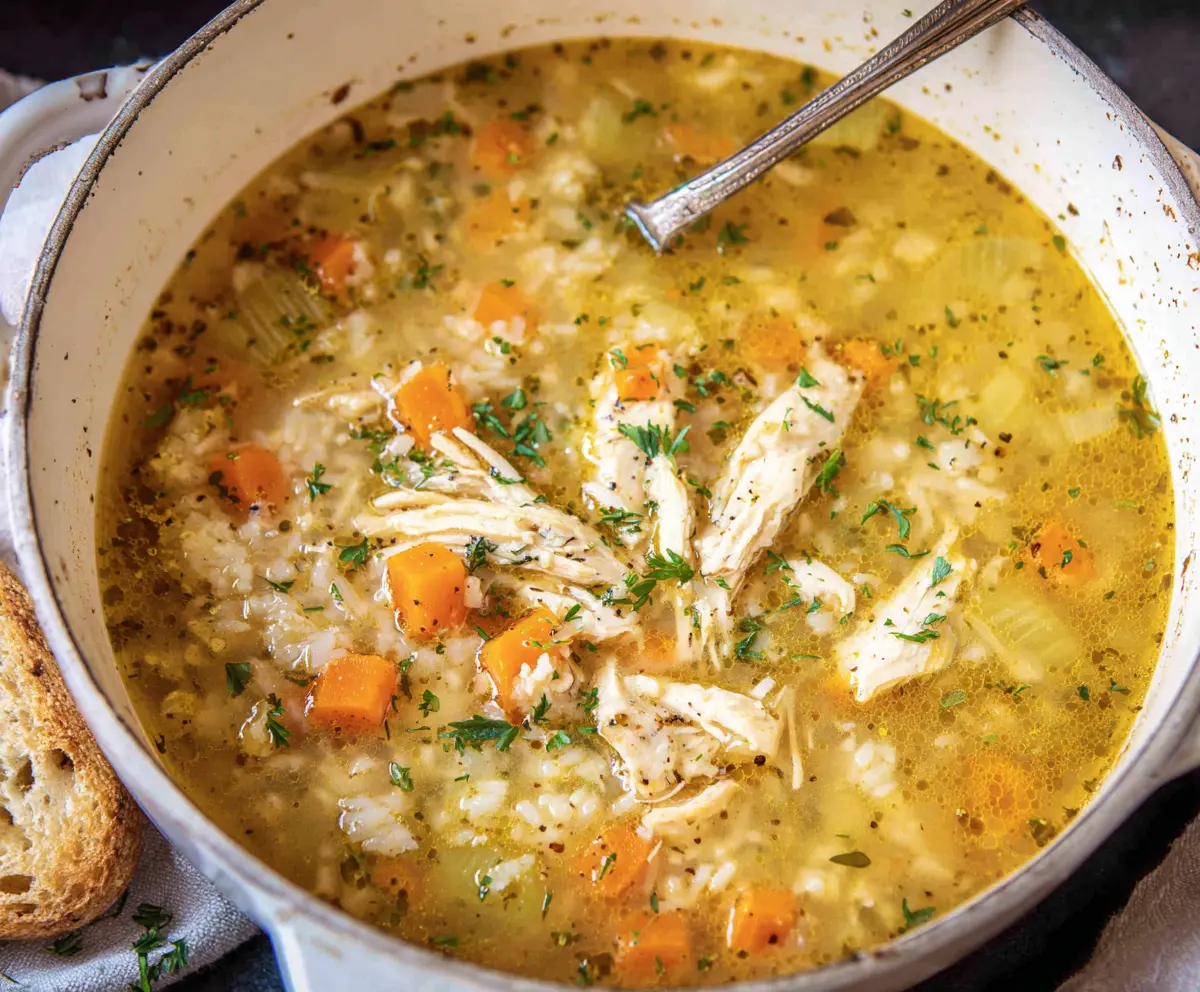 Easy Chicken and Rice Soup Recipe
