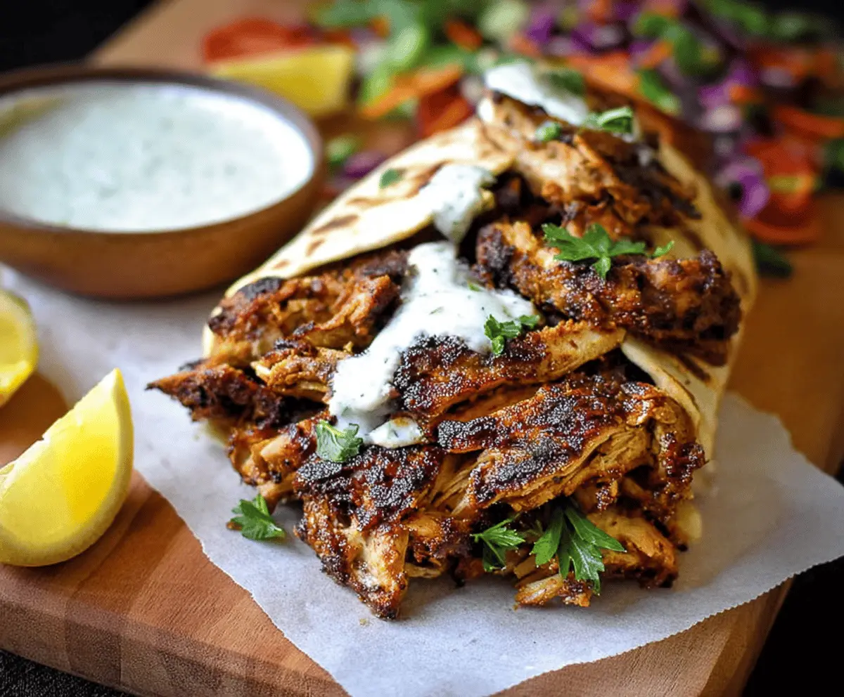Easy Chicken Shawarma with Garlic Sauce