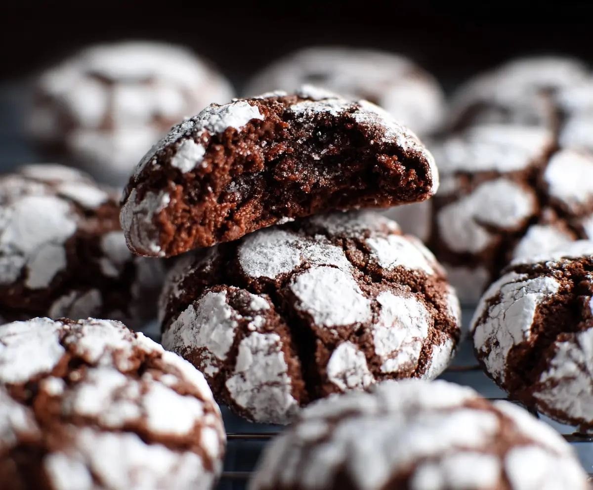 Easy Chocolate Crinkle Cookies