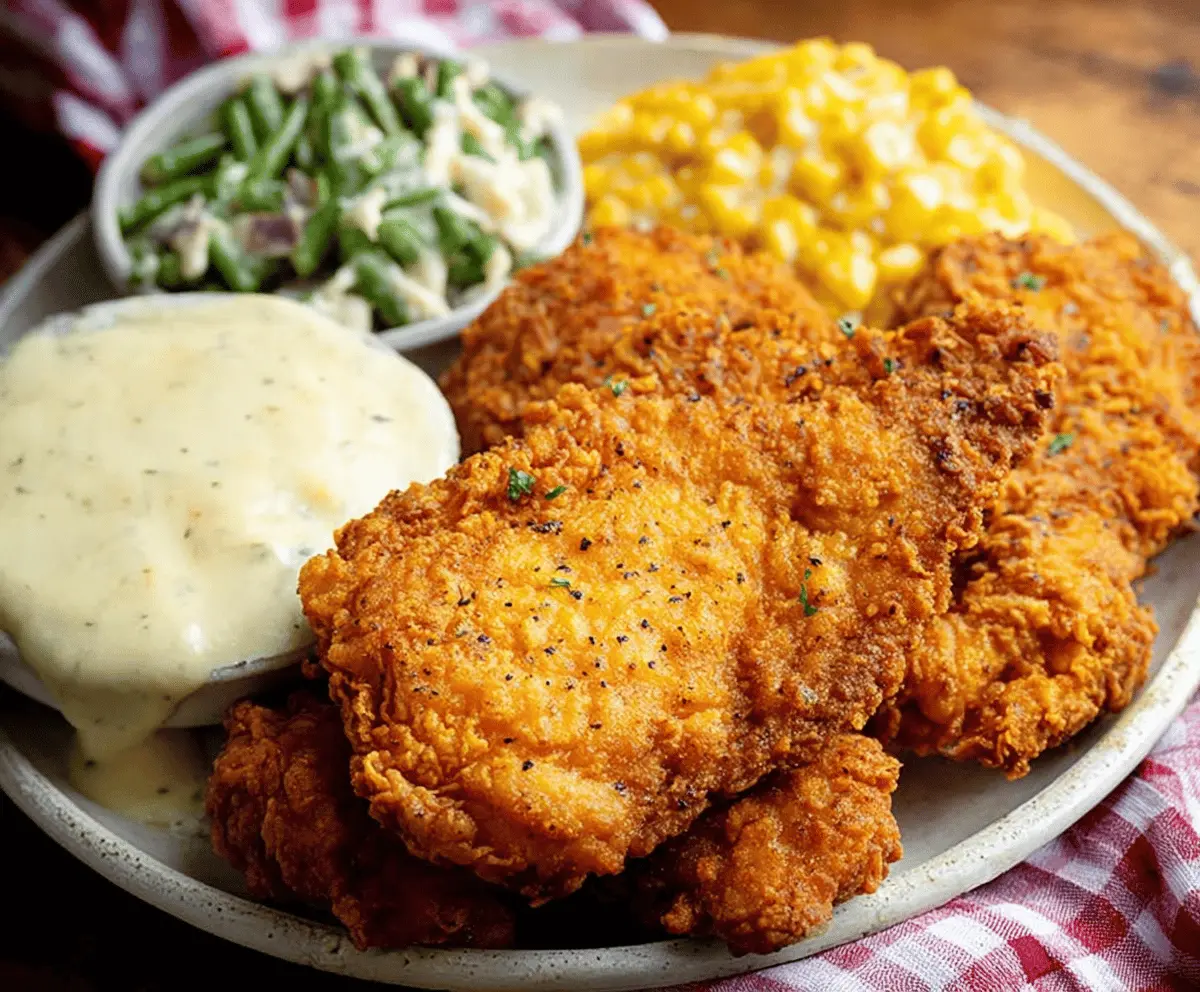 Crispy Country Fried Chicken Recipe
