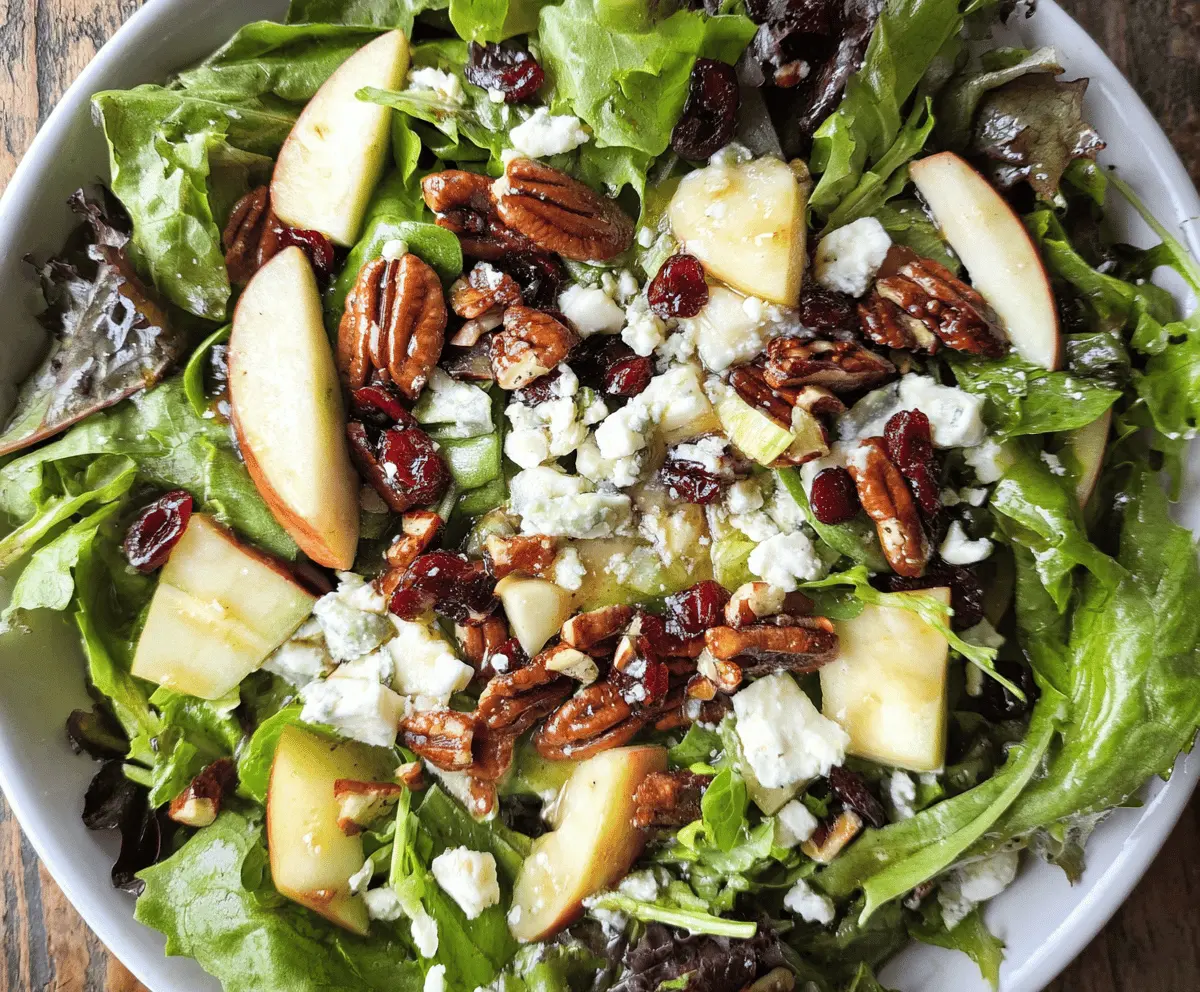 Crunchy Fall Apple Salad with Maple Dressing
