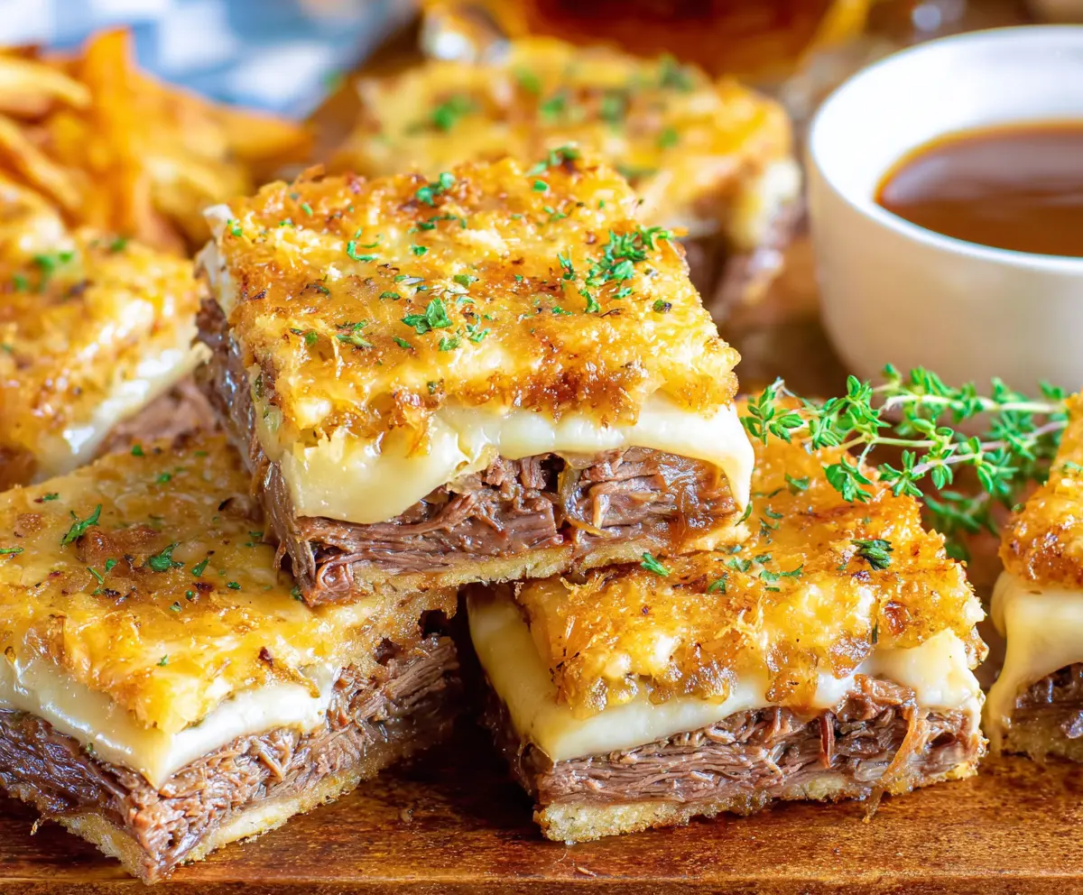 Easy French Dip Squares Recipe