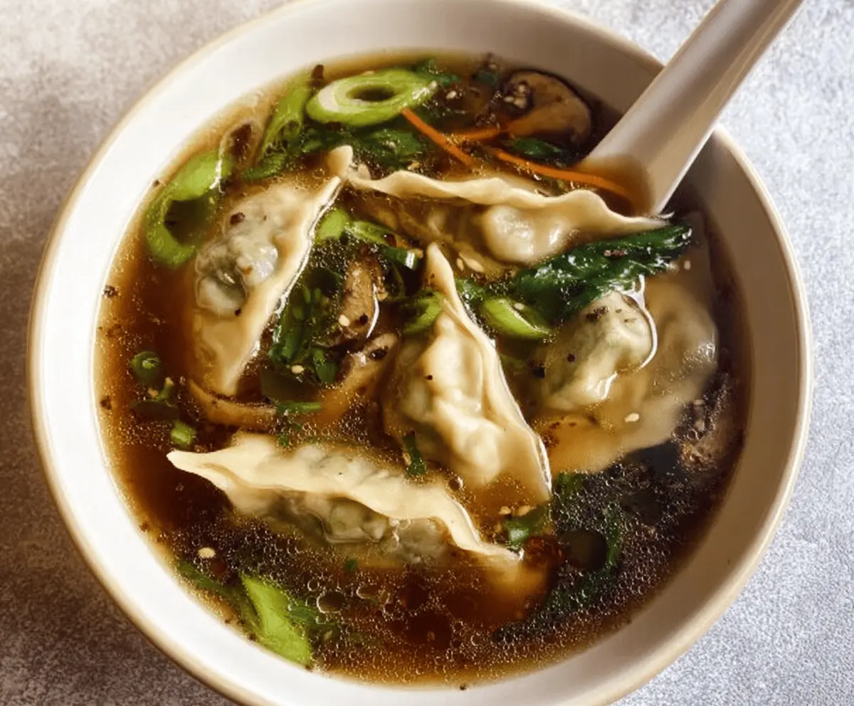 Easy Potsticker Soup Recipe