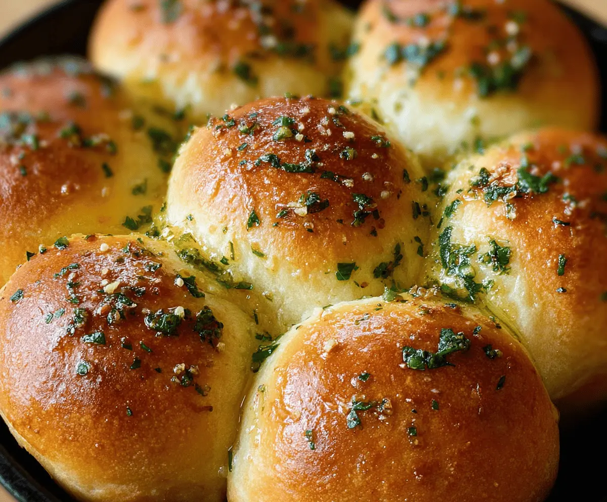 Easy Garlic Bread Rolls Recipe
