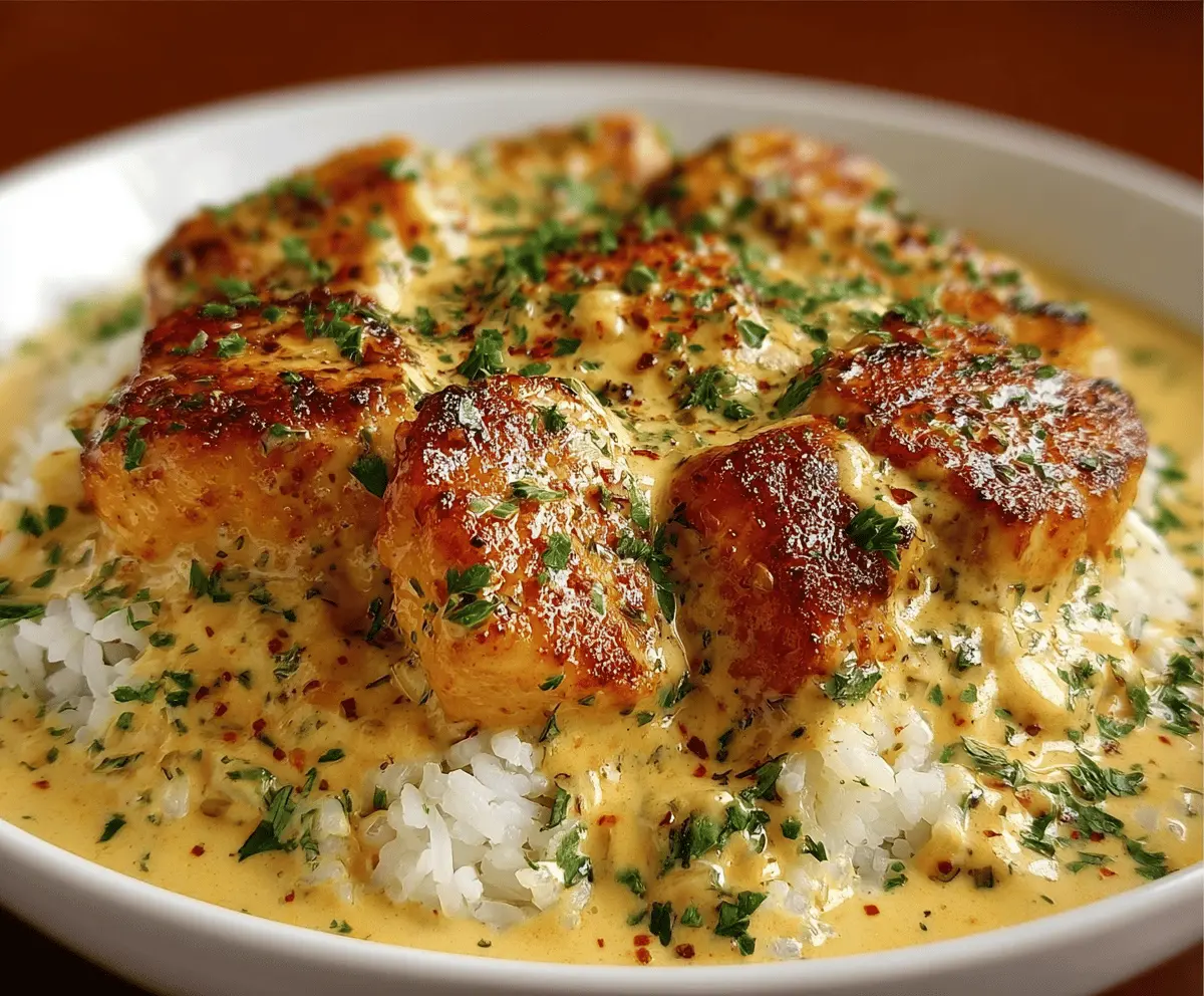 Creamy Smothered Chicken & Rice Recipe