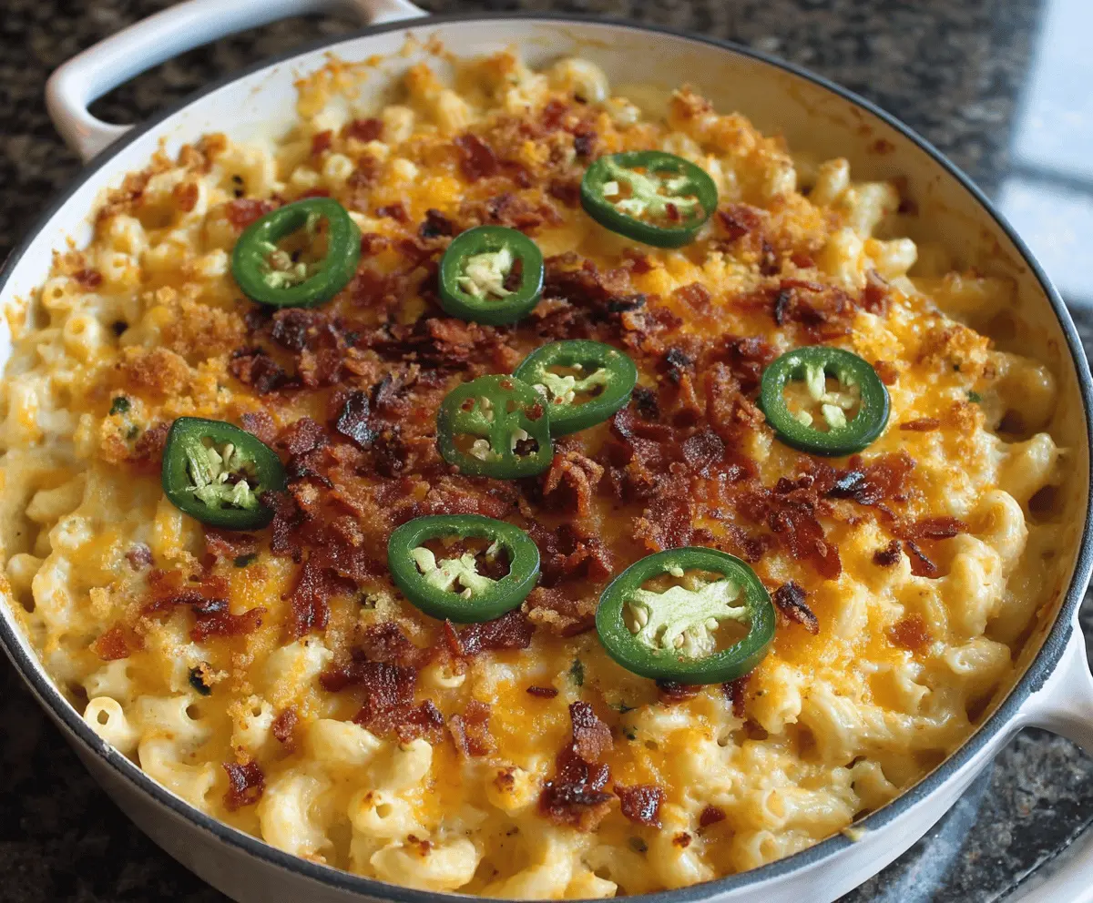Creamy Jalapeño Popper Mac & Cheese