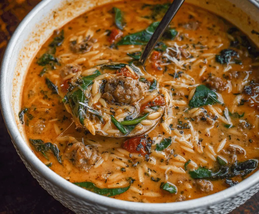 Marry Me Sausage Orzo Soup